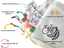 Load image into Gallery viewer, Postera Legooms Reusable Vegetable and Produce Bags